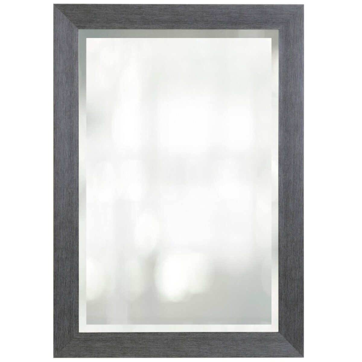56b3691a60f72b9ecfa5914b27f63b1f Weathered Gray Beveled Glass Mirror - Image 1