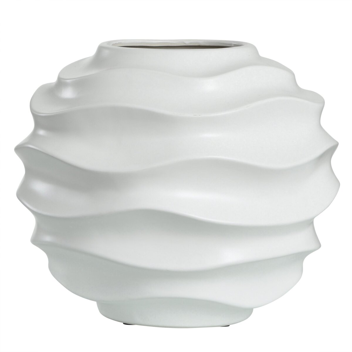56ce0ff9d45dfbc686439db3375771d8 Eris Vase | Matte White Finish On Ceramic - Image 1