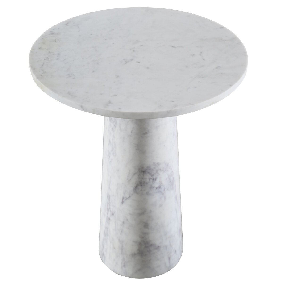 56eb7e7e524ad05519620613714f1f74 Carrara End Table | Marble Base And Top - Image 1