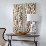 Gathered Teak Wood Wall Decor, Bleached - Image 6