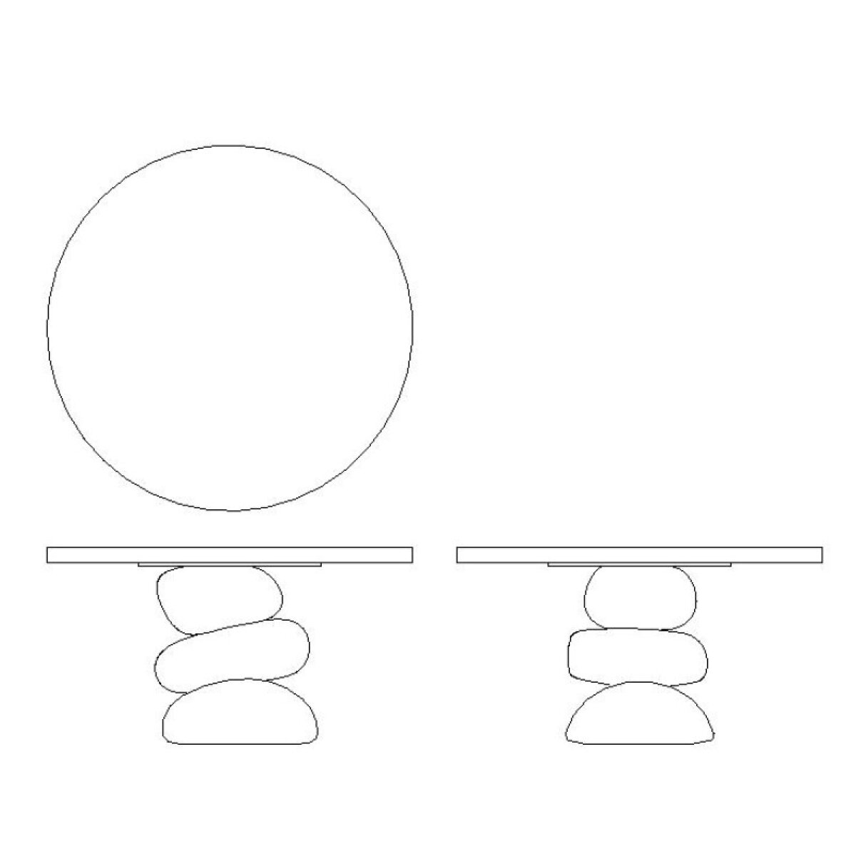 573349bb88e3949221f8516e7cd63551 Navar Dining Table Base - Image 1