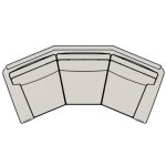 Robinson Stationary Angled Sofa 8-Way Hand Tie - Two Pc Back 206-99-2