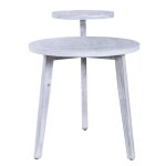 Pinnacle Gray Pinnacle Two Tier Round Table - Image 3