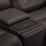 Carrington Loveseat w/Console P3 & ZG - Dark Brown - Image 3