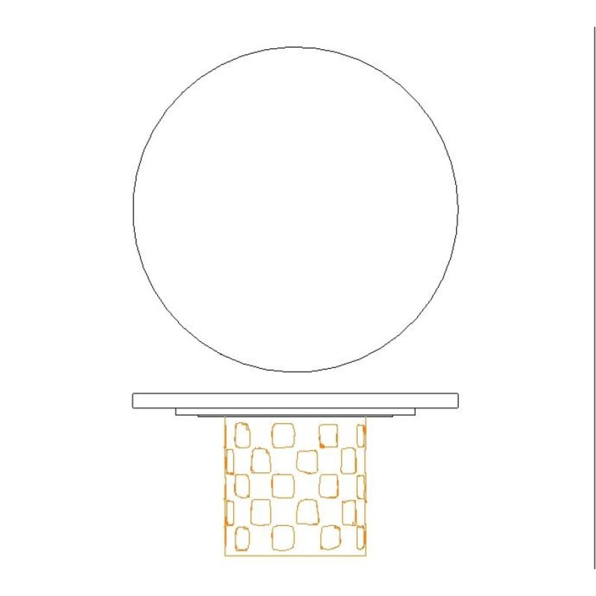 58644080982f9db4fd42101af6c04a76 Aventura Dining Table Base - Image 1