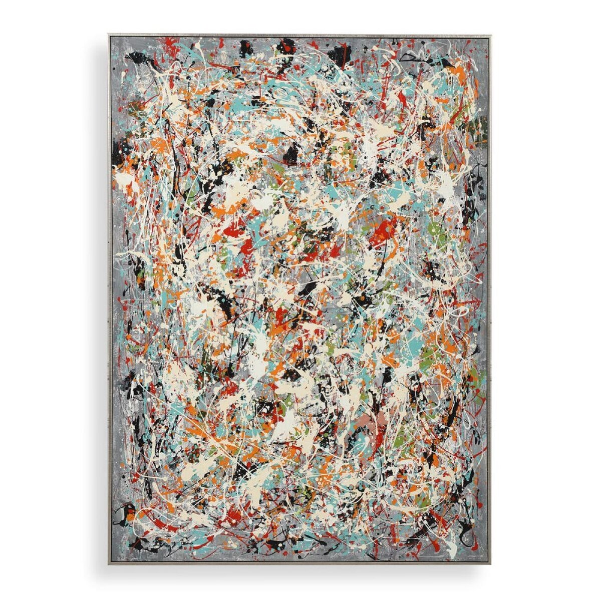 58ad08780c4690d5a3b68d995b8489ac Organized Chaos Hand Painted Canvas - Image 1