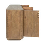 Tacoma Solid Wood 4dr Sideboard - Tawny Brown - Image 7