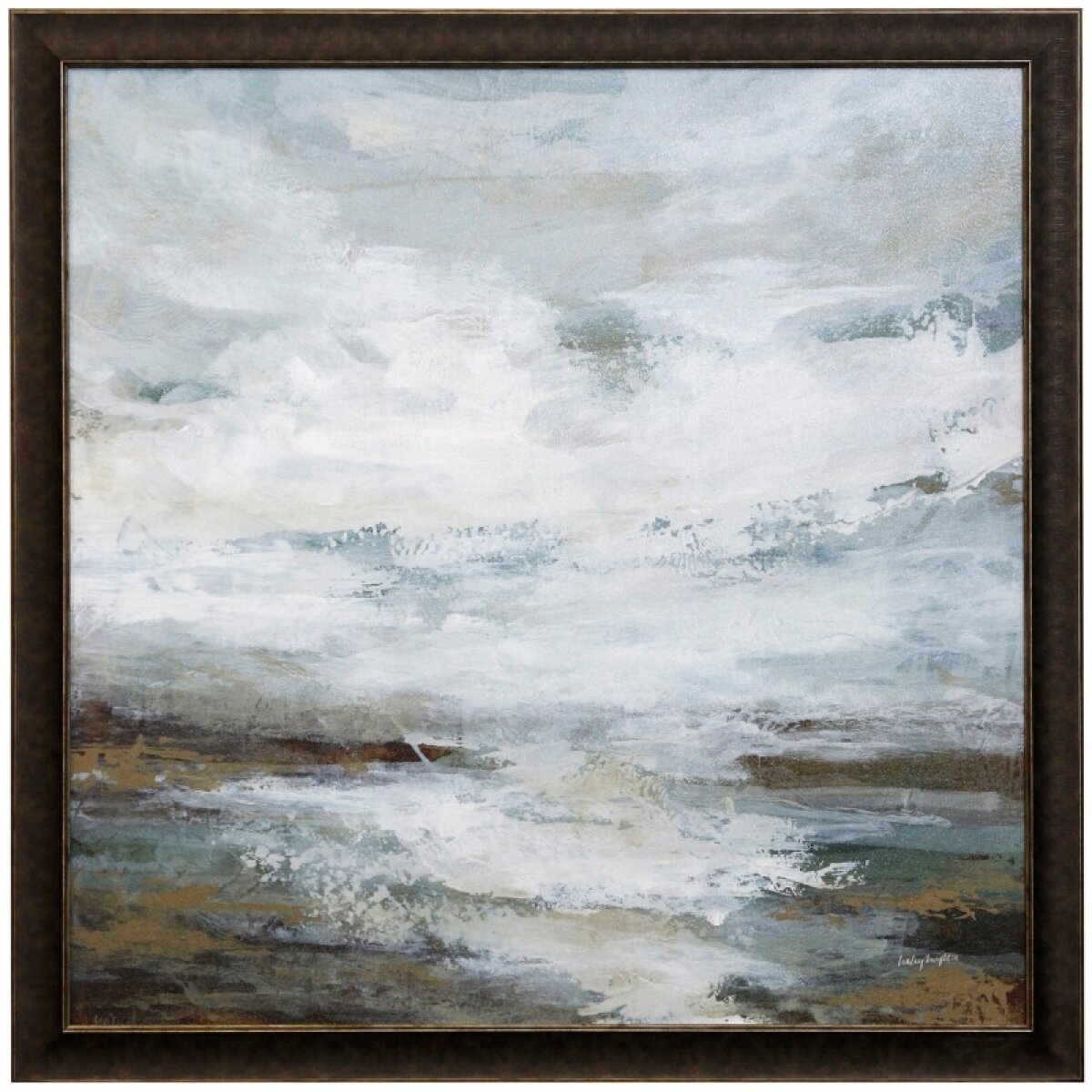 58bd38ce975545611171371fb7ceace2 Beach Combing Texture Framed Print - Image 1