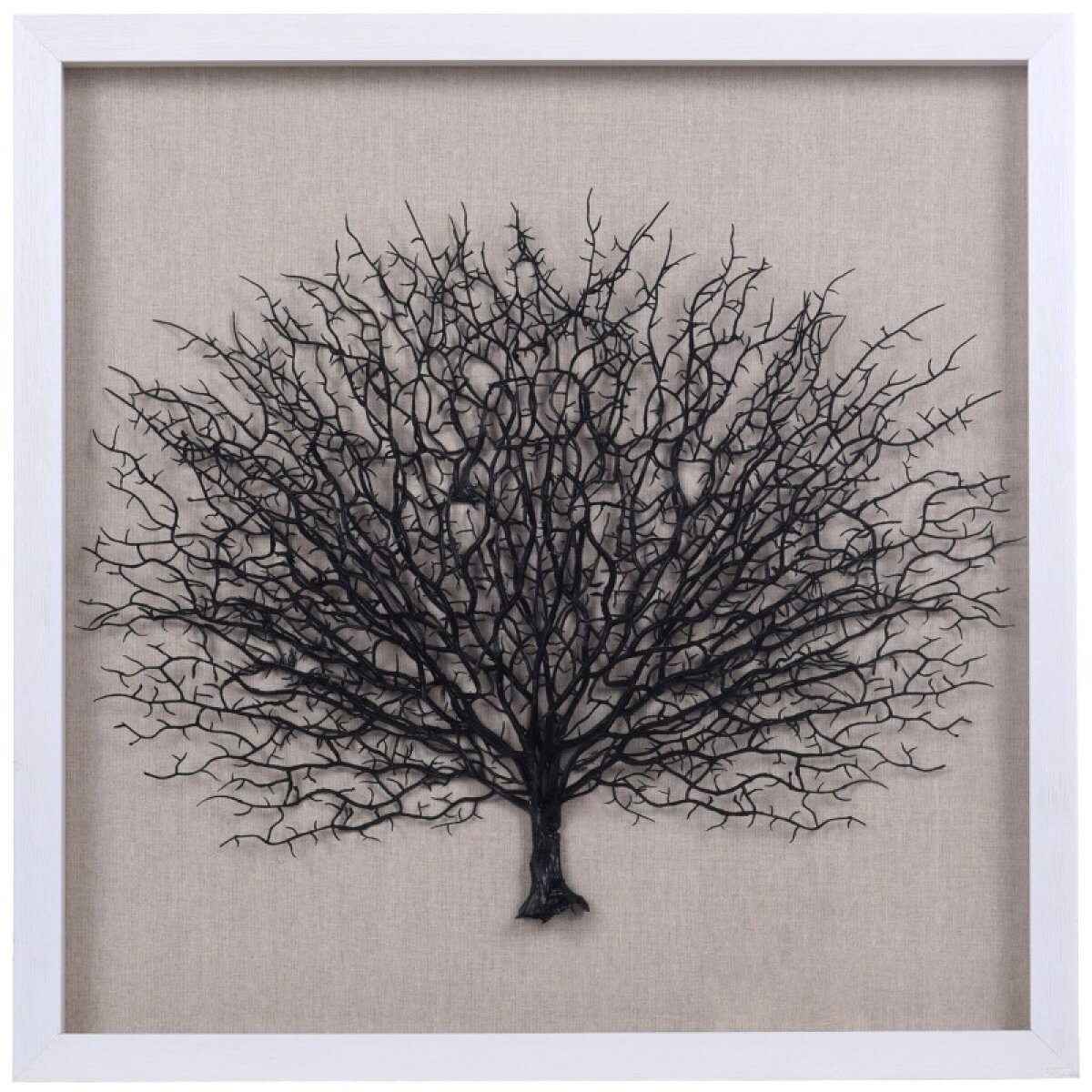 58c6e001a36ad3fb19bd8af5207bde69 Black Shadow Tree Shadow Box Wall Art With Black Abstract Tree - Image 1