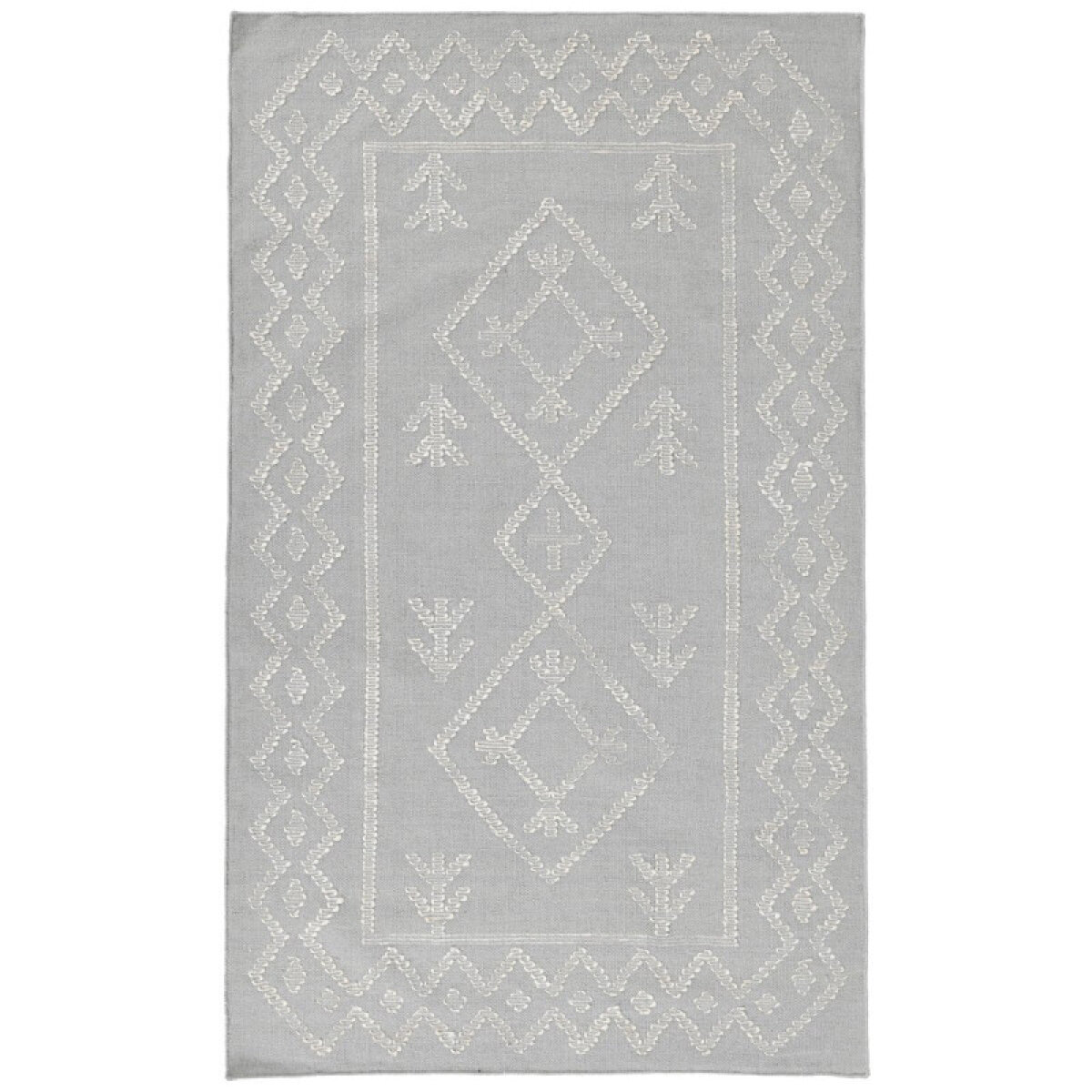 58f175bac4a3d8ce32d35adc42820cc4 Lagos Rug - Gray/Ivory / 2.6'x8' / Rug - Image 1