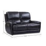 Empire - Verona Blackberry Power Loveseat - Image 6