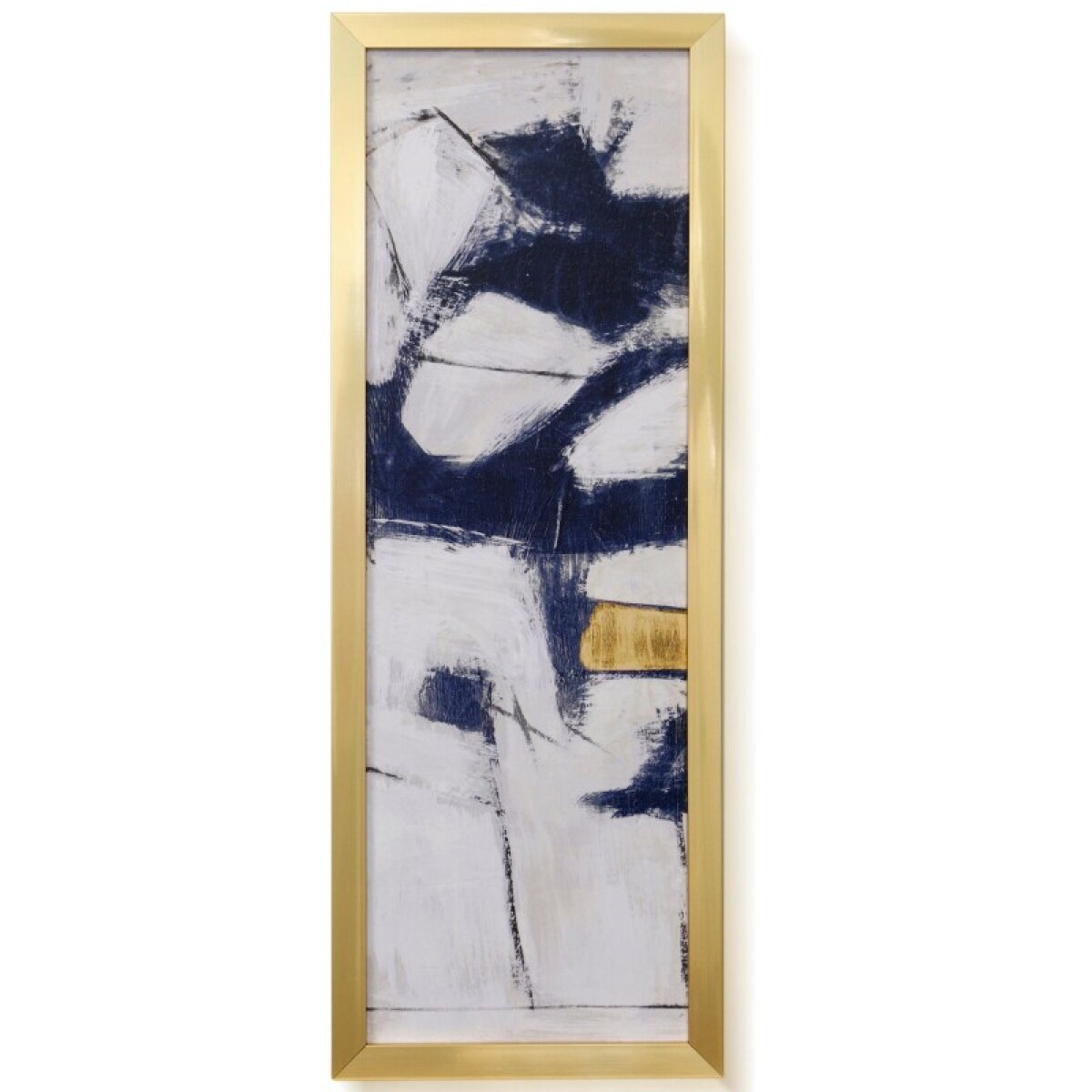 5993d3af387b38cf264dddae06dbf3a2 Blue Shatters I Textured Framed Print - Image 1