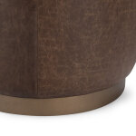 Clair Round Accent Stool - Cocoa Brown - Image 6