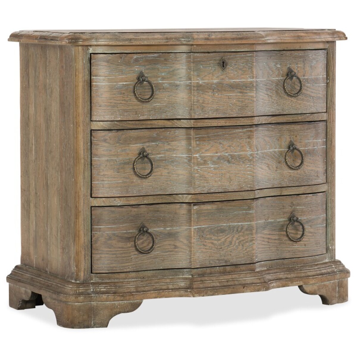59ef43191a75a5a32fe97c0ffad8e57f Bedroom Boheme Bastogne Three-Drawer Nightstand - Image 1