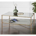 Henzler Coffee Table, Gold - Image 7