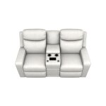Emmons Power Reclining Loveseat W/ Headrest & Console
