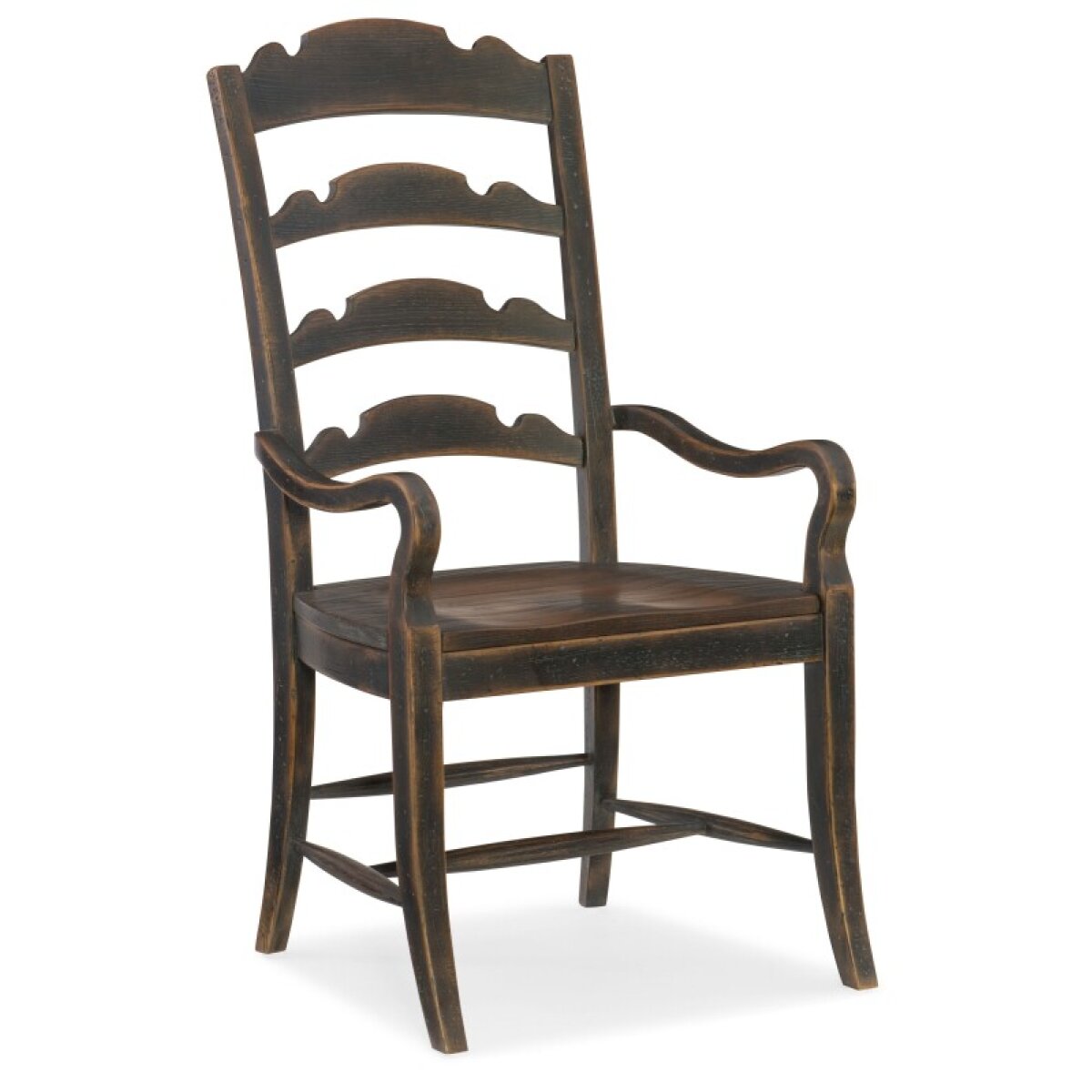 5a9f113d7e6bf103933710abf5048394 Casual Dining Hill Country Twin Sisters Ladderback Arm Chair - 2 per carton/price ea - Image 1