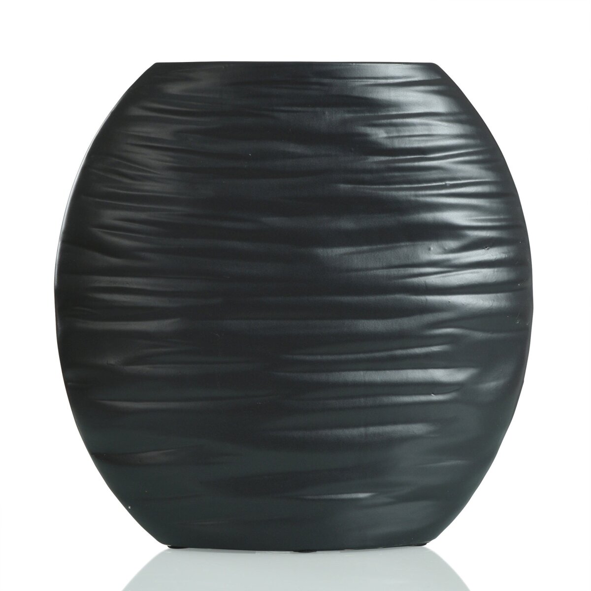 5ada0b8ac2d73483a7be0b8c34603dd9 Delphi Vase- Short | Matte Black Finish On Ceramic - Image 1