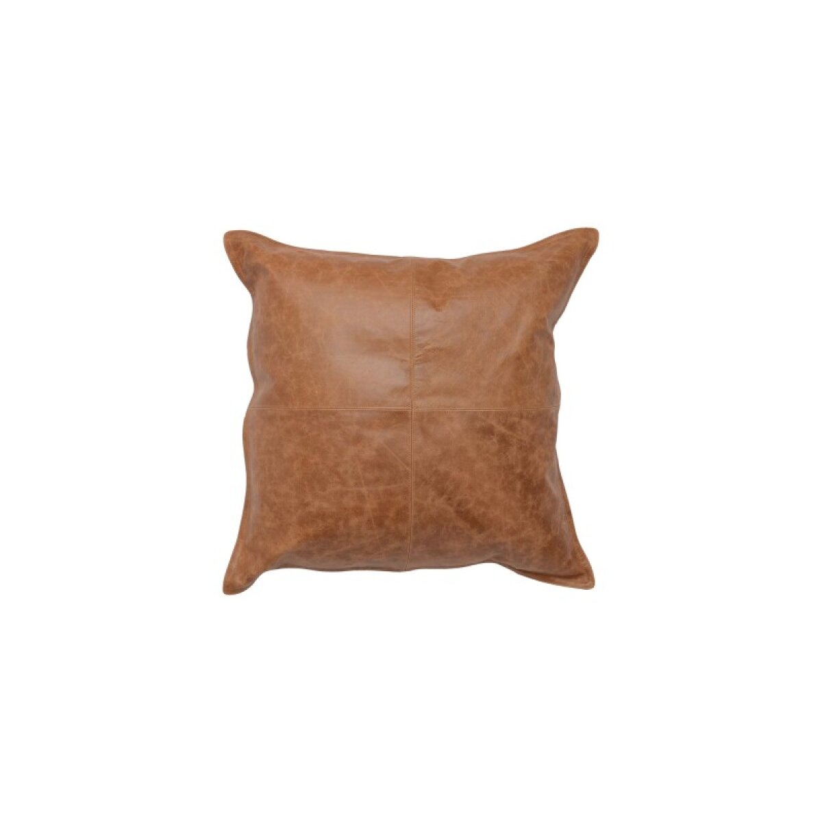 5adce1335ec22c9c1ff2808f7ac17284 Dumont Leather Chestnut Square Pillow Cover + Insert - Image 1