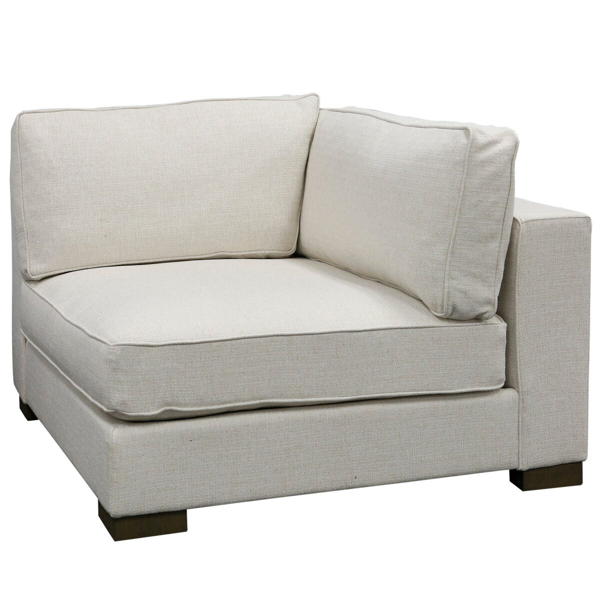 5afa07953a93234dafe0a5b733d34249 Barron Sectional- Corner | Bermuda Natural Fabric On Hardwood Frame - Image 1
