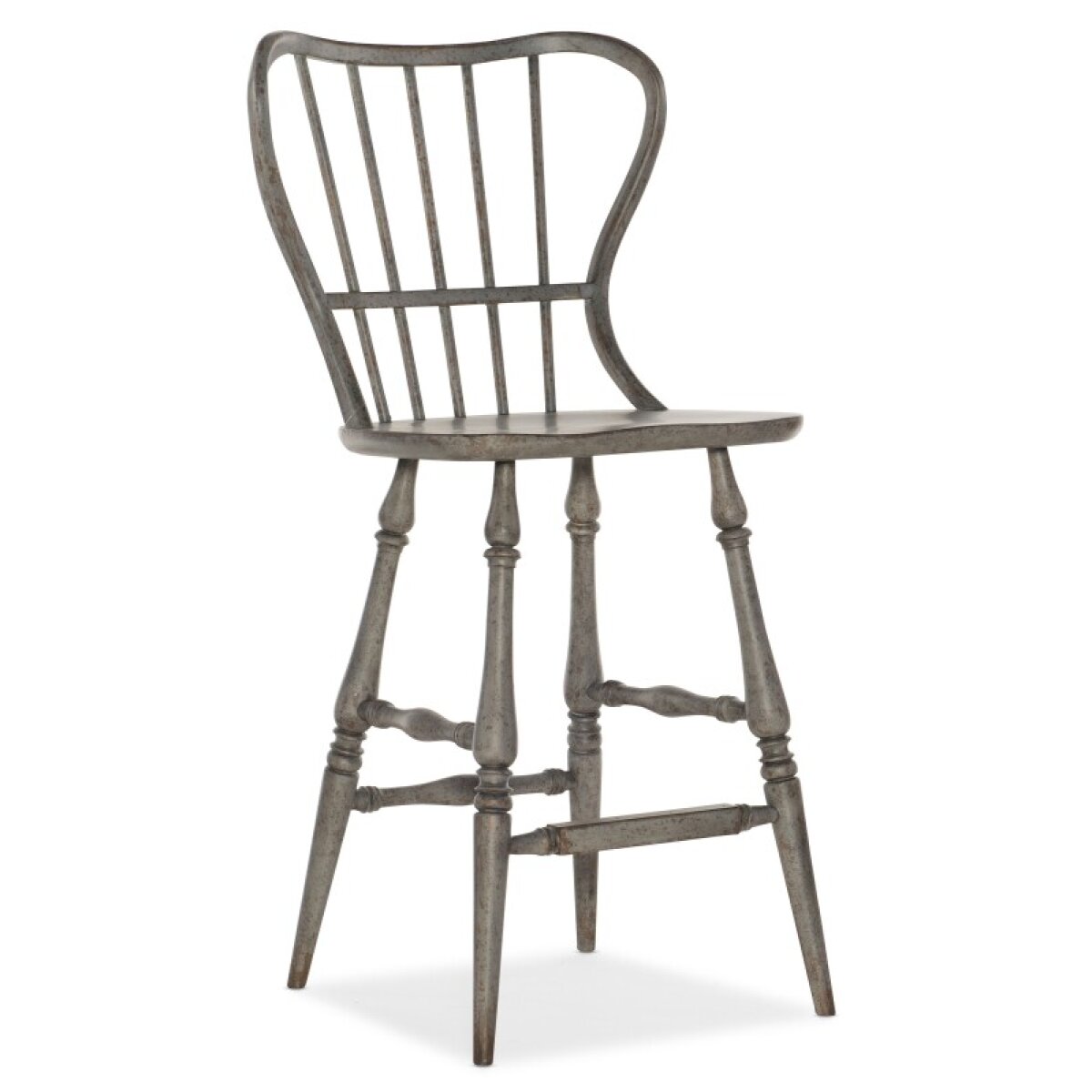 5b732fe2dea8a7d9574fa34ef13b512e Casual Dining Ciao Bella Spindle Back Bar Stool-Speckled Gray - Image 1