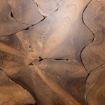 Garford Solid Wood Round Coffee Table - Natural - Image 6