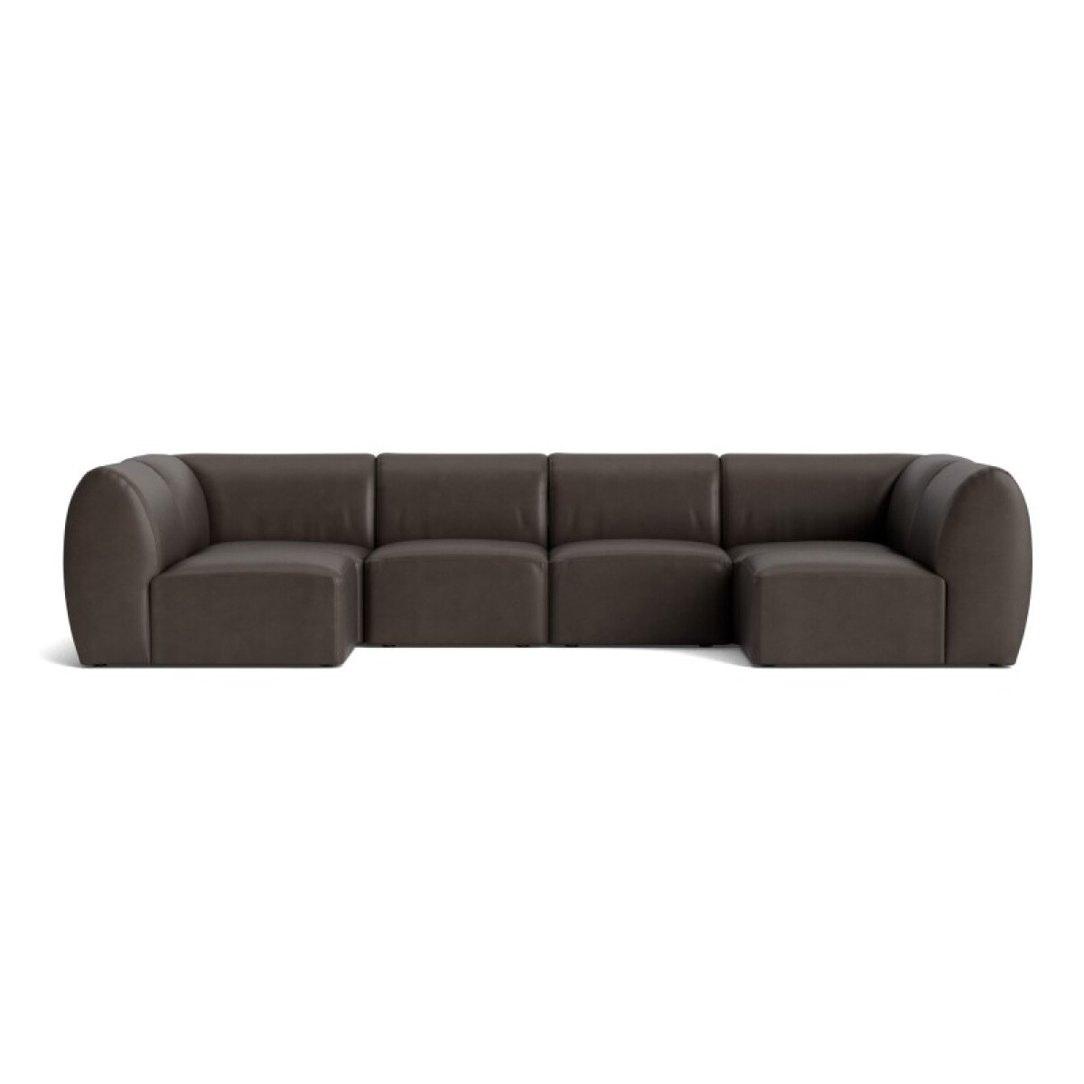 5bca7ec65d88227f4e8e1e317b90d1f4 Clyde Leather Modular U-Shaped Sectional - Image 1