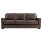 Ventura Leather Sofa Without Pillows - Image 4