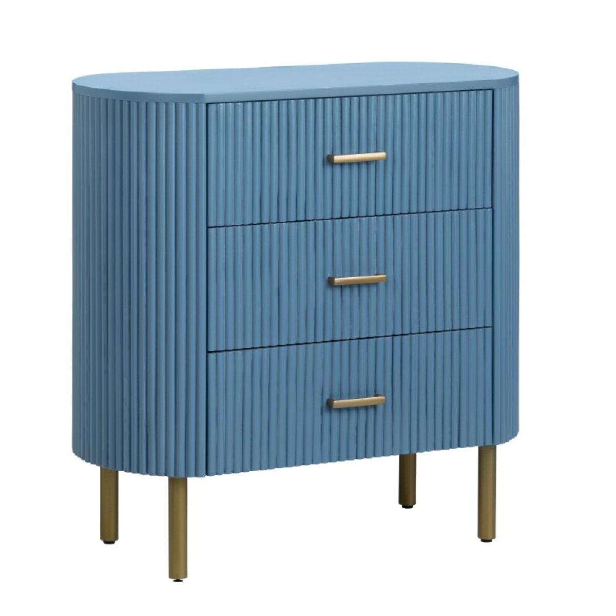 5c27b126f361f9fc65fe2cdcaf5c52f7 Astoria Three-Drawer Chest (Blue) - Image 1