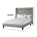 Jacob - Luxe Light Grey Queen Bed 5/0 - Image 5