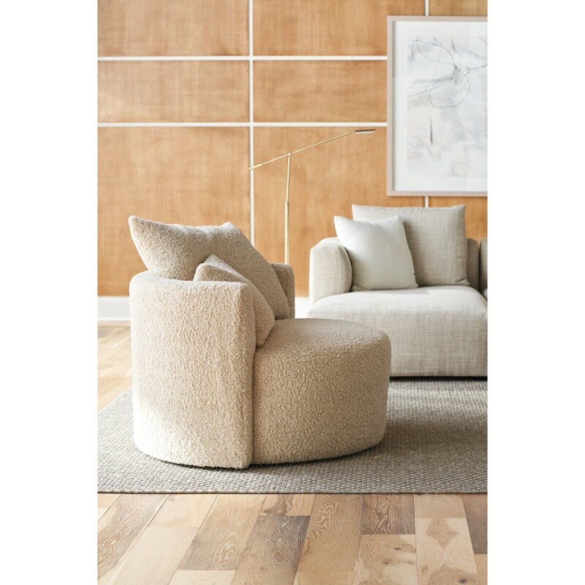 5c3f9053efe3b8a2844301d7e7479220 Leander Swivel Chair LEANDER-P-016-42A Bone White - Image 1