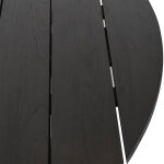 Alameda 53" Outdoor Round Dining Table - Black - Image 4