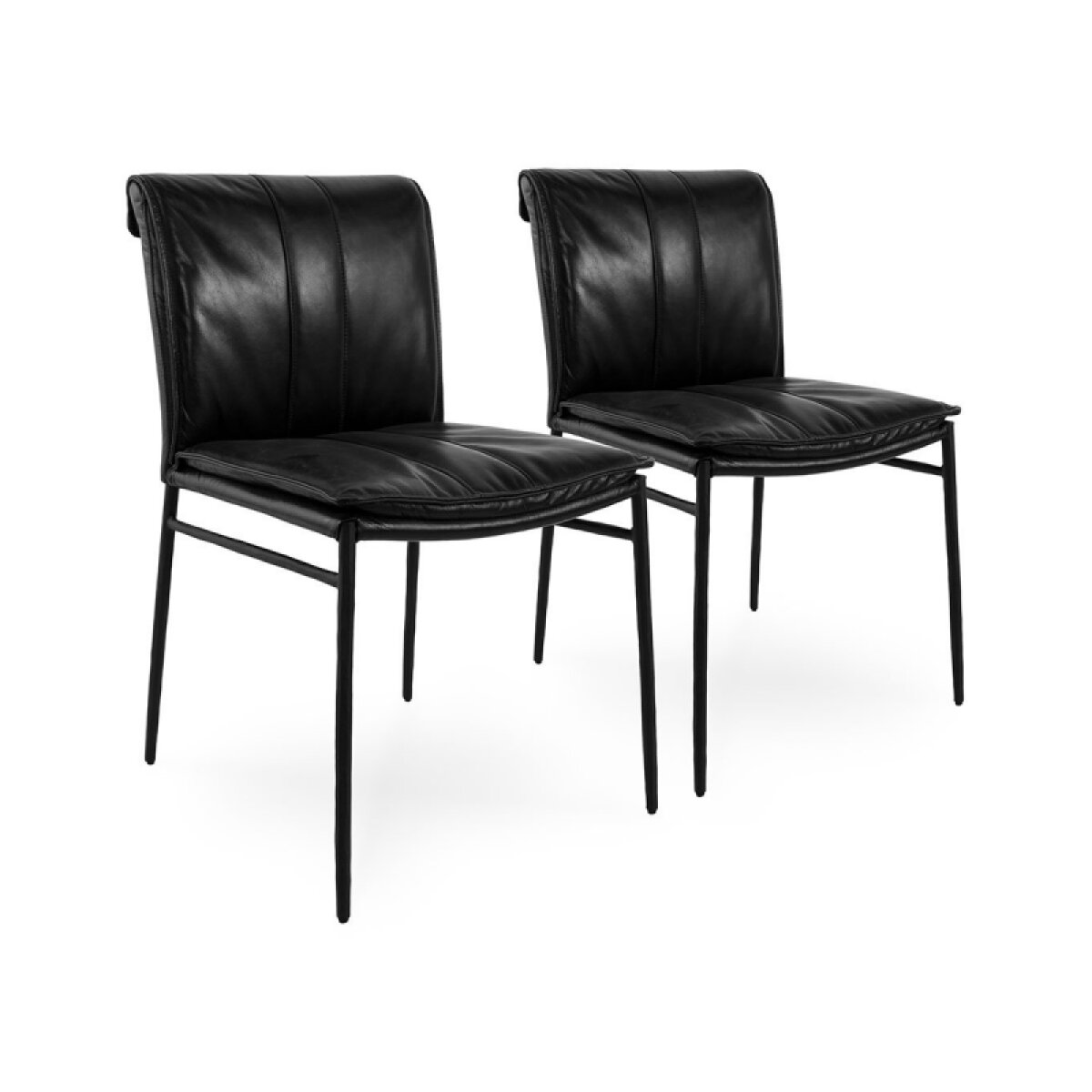 5c62519c006f87a4cc6589da02563fc6 Mayer Leather Dining Chair Set Of 2 - Image 1