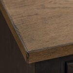 Americana Farmhouse 2 Drawer Night Stand w/ Charging Station - Black - Image 7