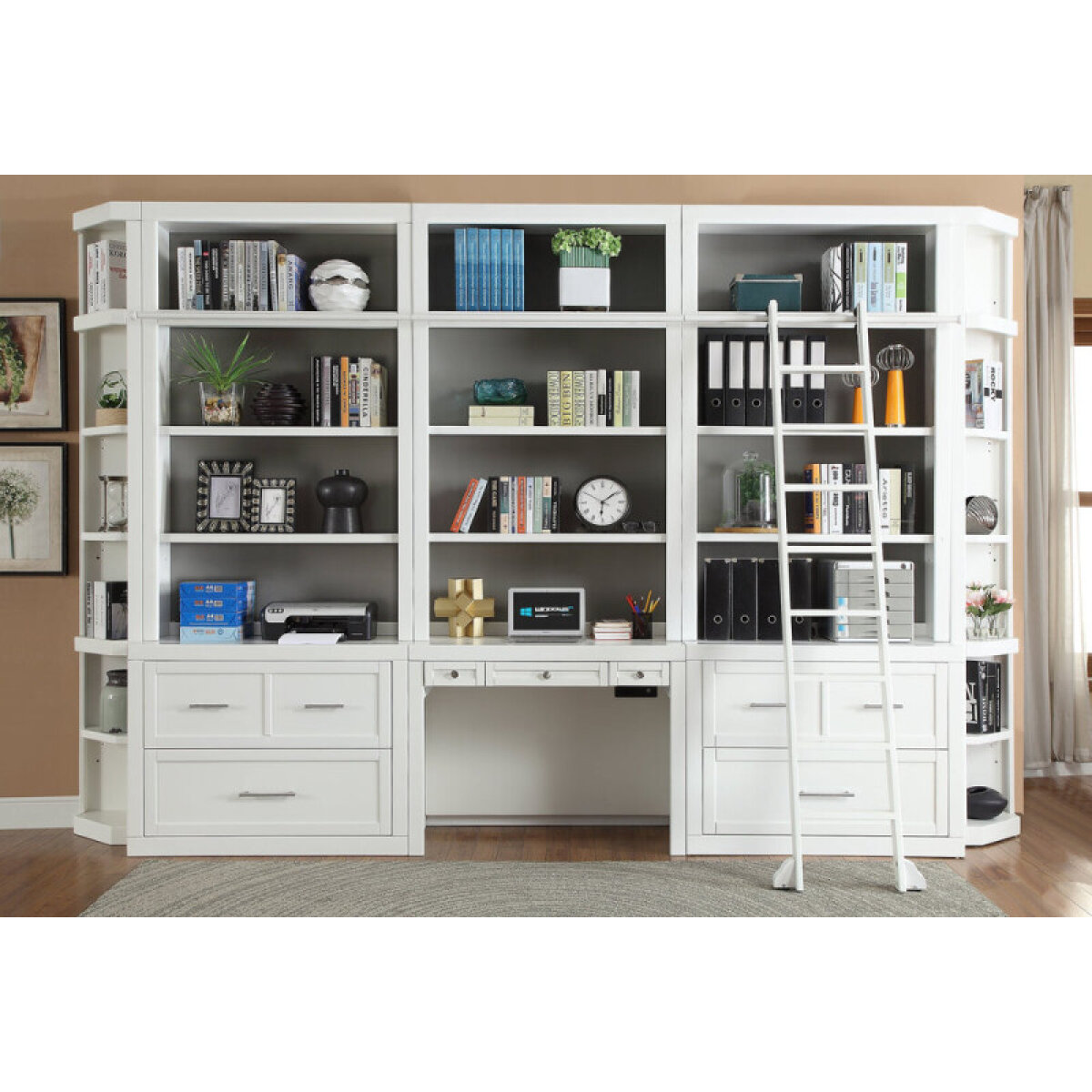 5cb95e8687d2e8bf349b409398a09735 Catalina 9pc Workspace Library Wall - Image 1