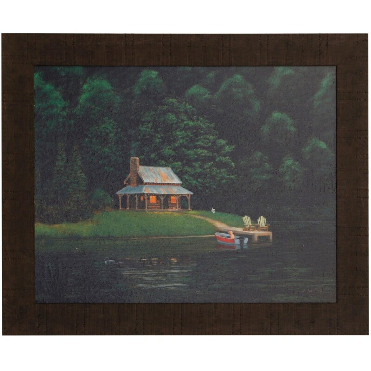 5cbb7c98d0fb7dda2e5b616b0e57cc76 Happy Place I Textured Framed Print - Image 1