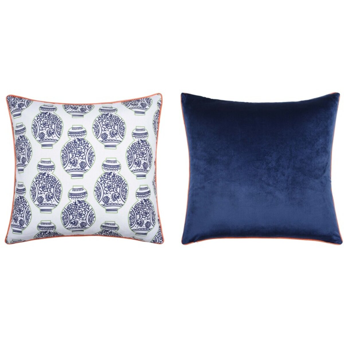 5d2e094c13934881519909aefa50d5f6 Dann Foley Lifestyle Decorative Double Sided Velvet And Linen Patterned Pillow - Image 1