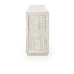 Selma Solid Wood 6dr Cabinet - Timeworn Cream - Image 4