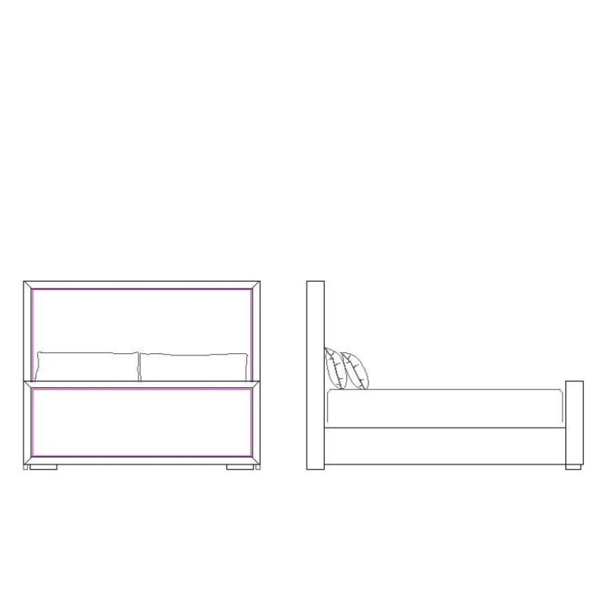 5e2e9ce10b51dcc267217ce87b1c396c Prado Panel Bed King Footboard/Side Rails - Image 1