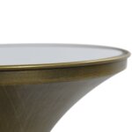 Spun Gold Drinking Table With White Marble Top - Image 5