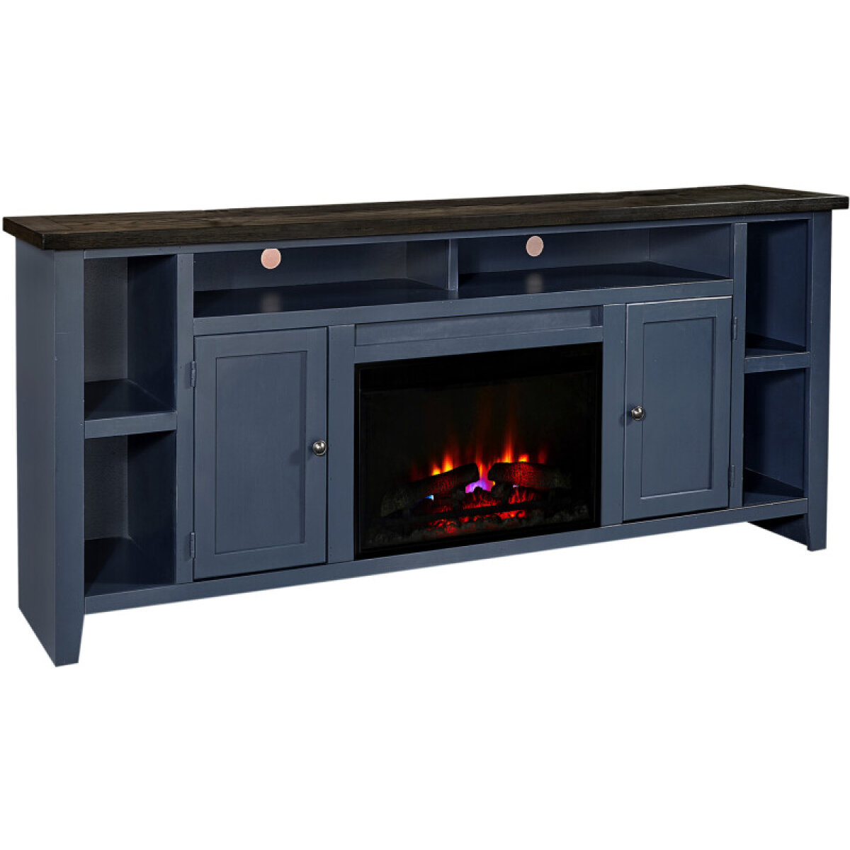 5e4df3861976a465d26617399a4f7fff Eastport 84" Fireplace Console W/ 2 Doors - Image 1