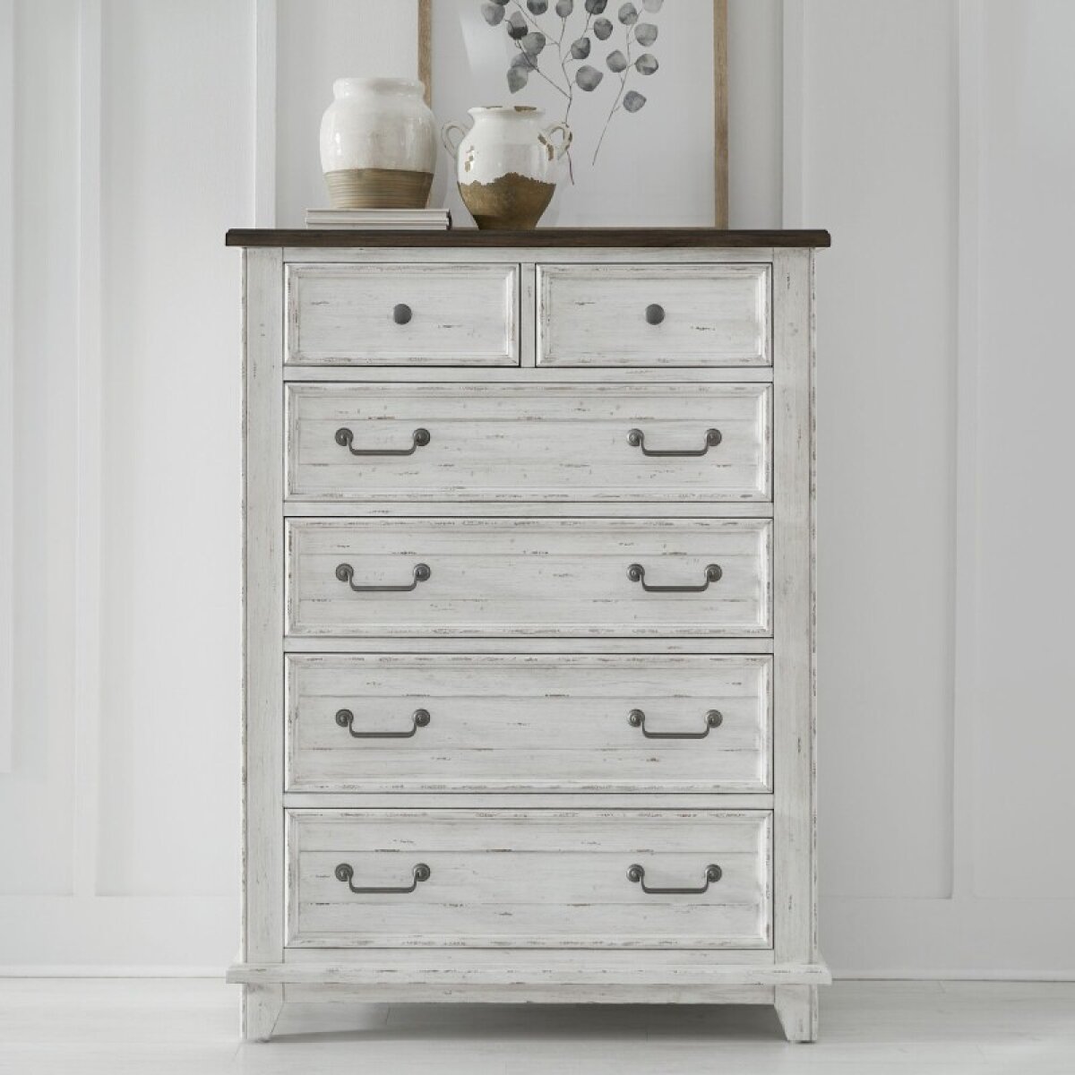 5e5ea8a7cf48a93817f273975a64d999 River Place 6 Drawer Chest - Image 1