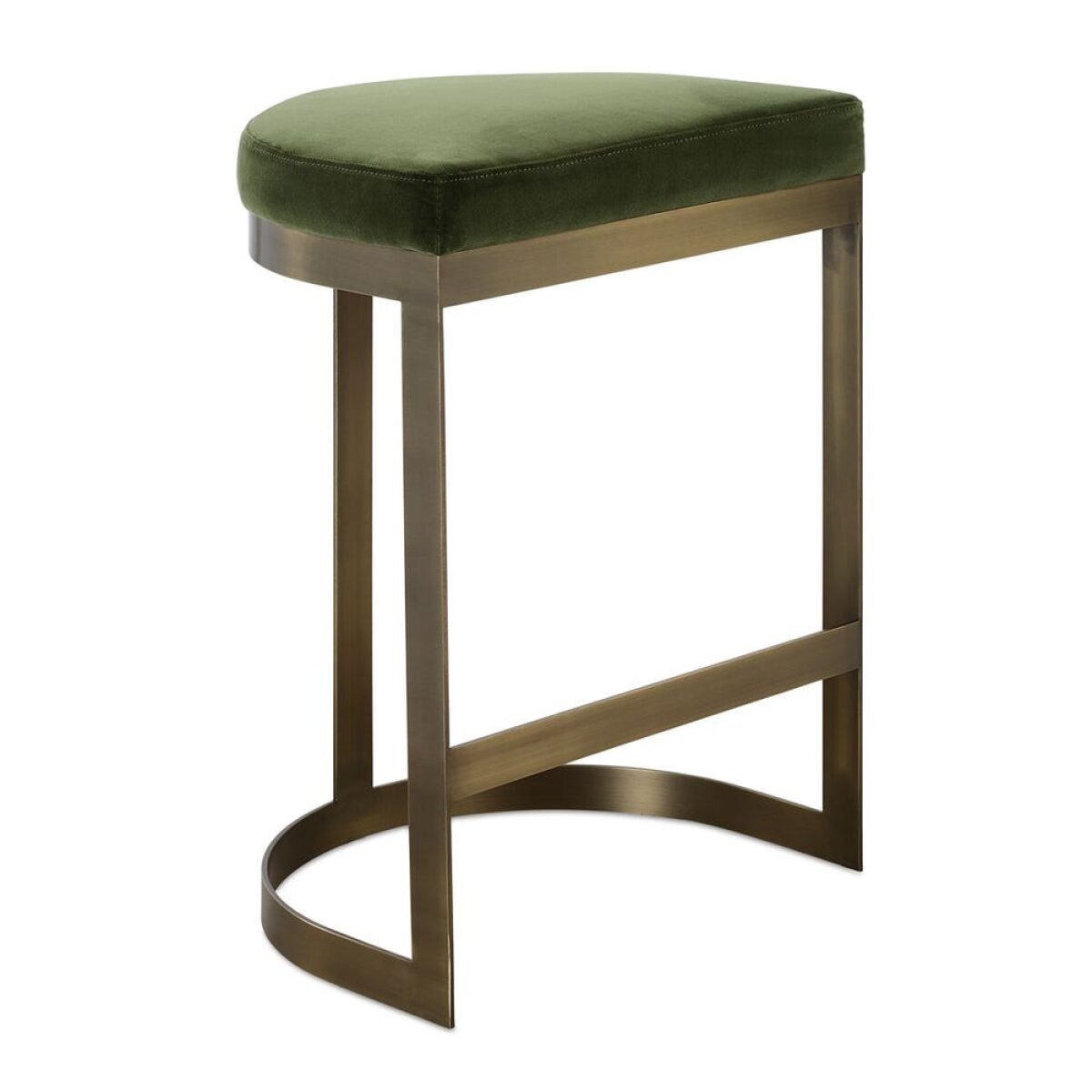 5ec2bf25d85f5471e114652e74d87651 Ivanna Counter Stool, Brass - Moss - Image 1