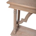 Weathered Wood Trestle Table Console Table - Image 6