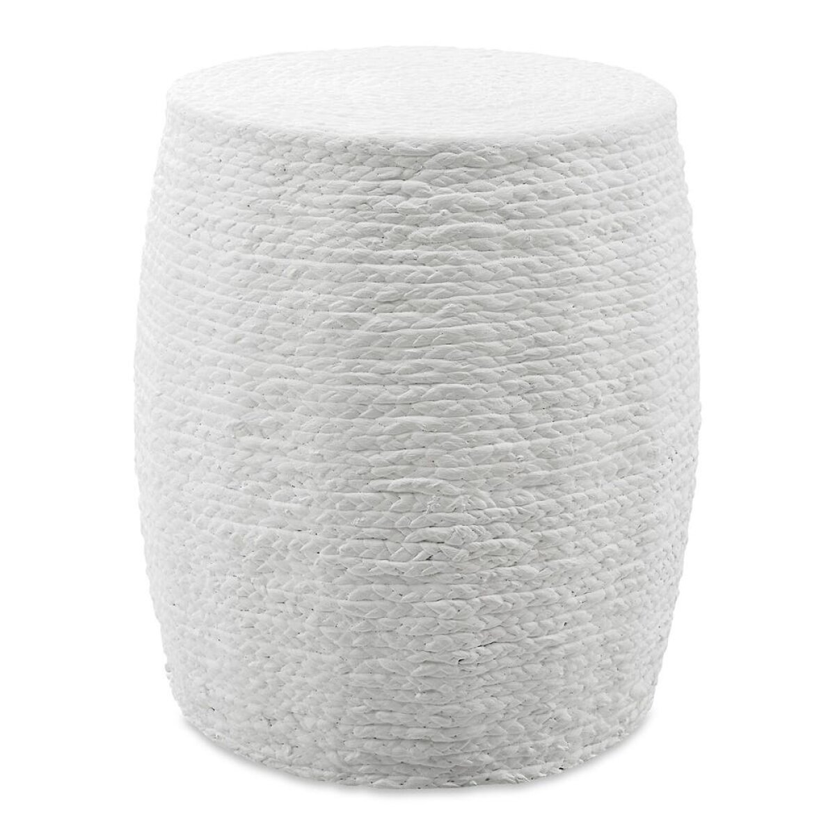 5eea75db23b76e52e7e38edc7b2687f9 Resort Accent Stool, White - Image 1