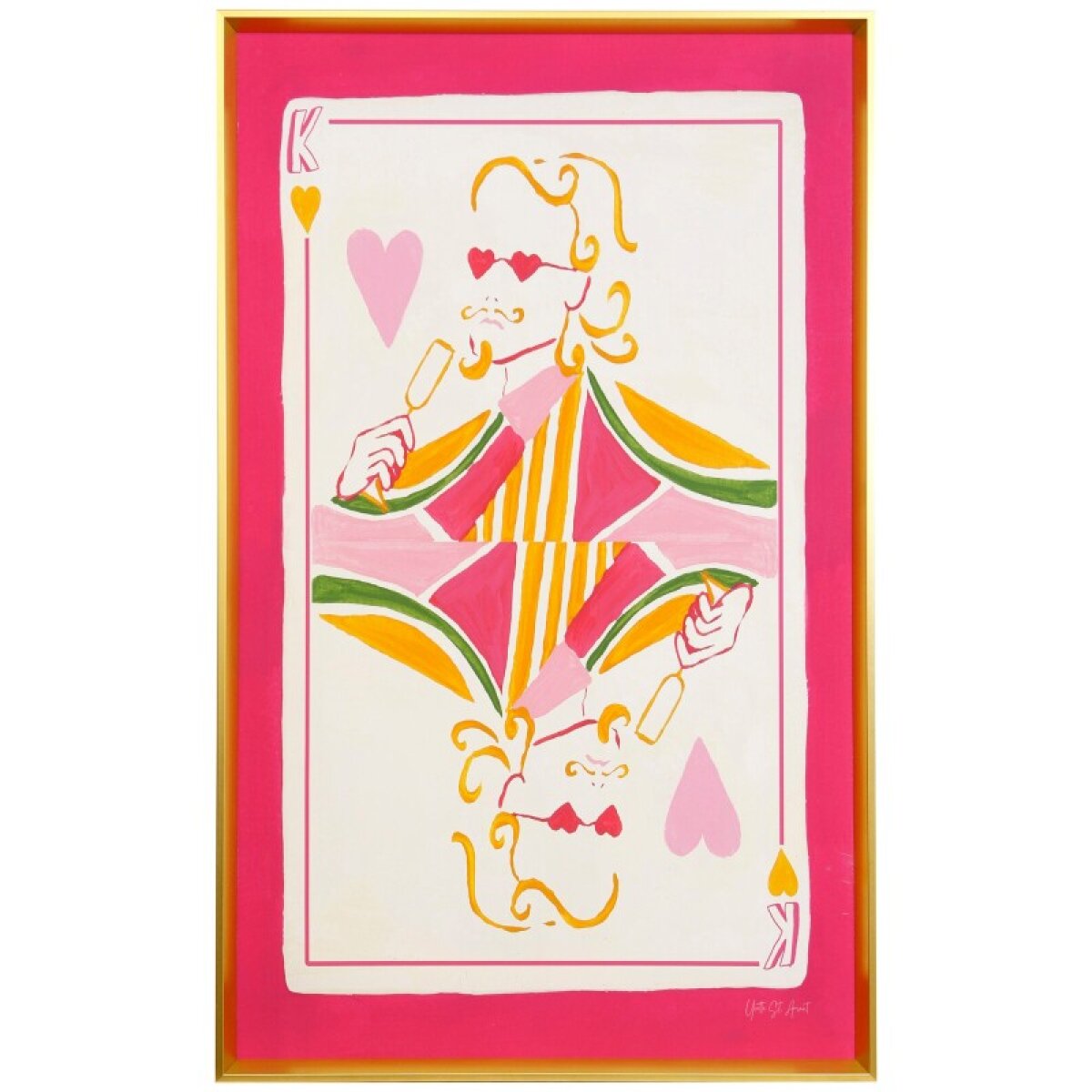 5f39960858cdc9ba4619d2063fcb0811 King Of Hearts Tamara Day For Stylecraft Manufactured Canvas - Image 1