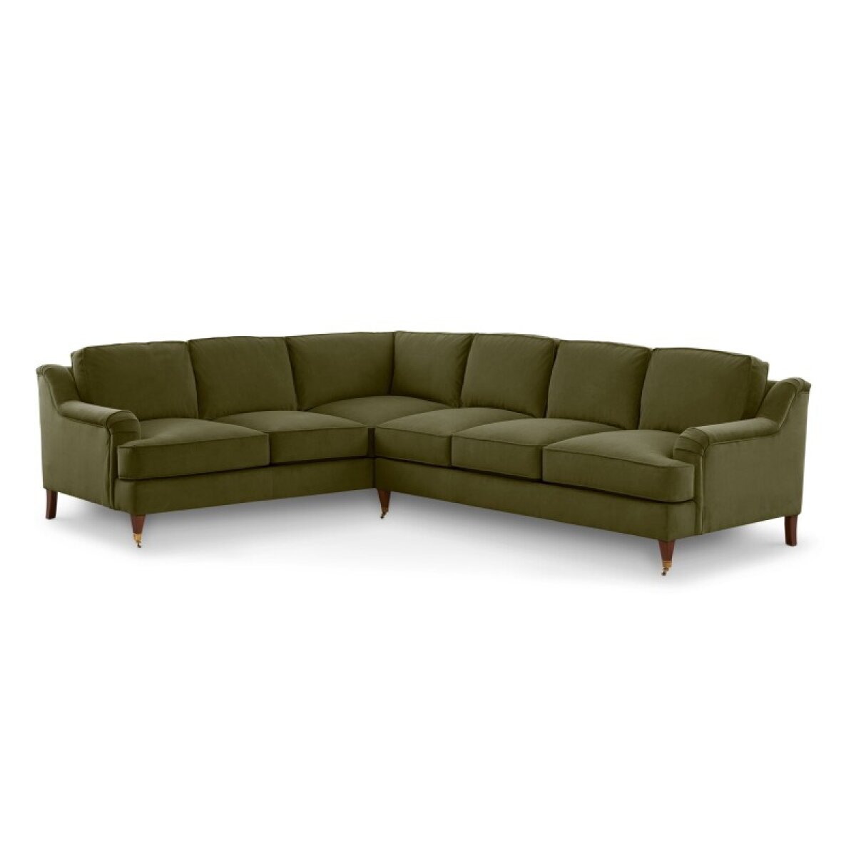 5f4f9f745eebe61f21c52af79197f9a2 Stockten English Arm L-Shape Sectional with Casters - Image 1