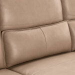 Branford Leather Power Recliner Sectional W/laf Chaise - Camel - Image 9