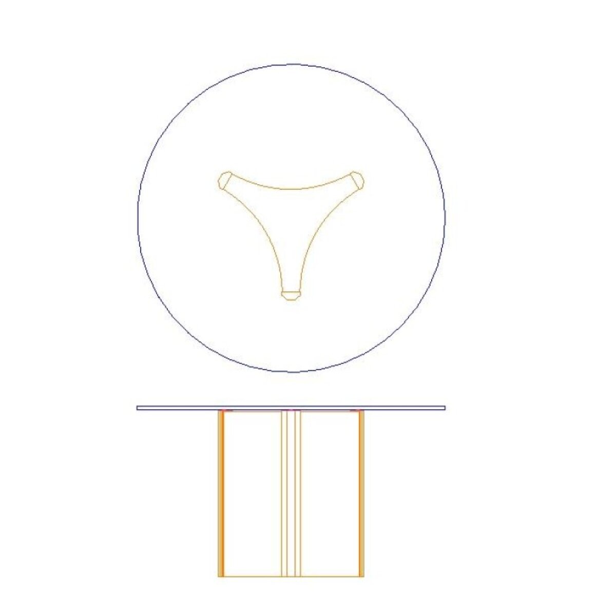 5fe023aaf7a3342da4a7a088b44456af Abbott Dining Table Base - Image 1