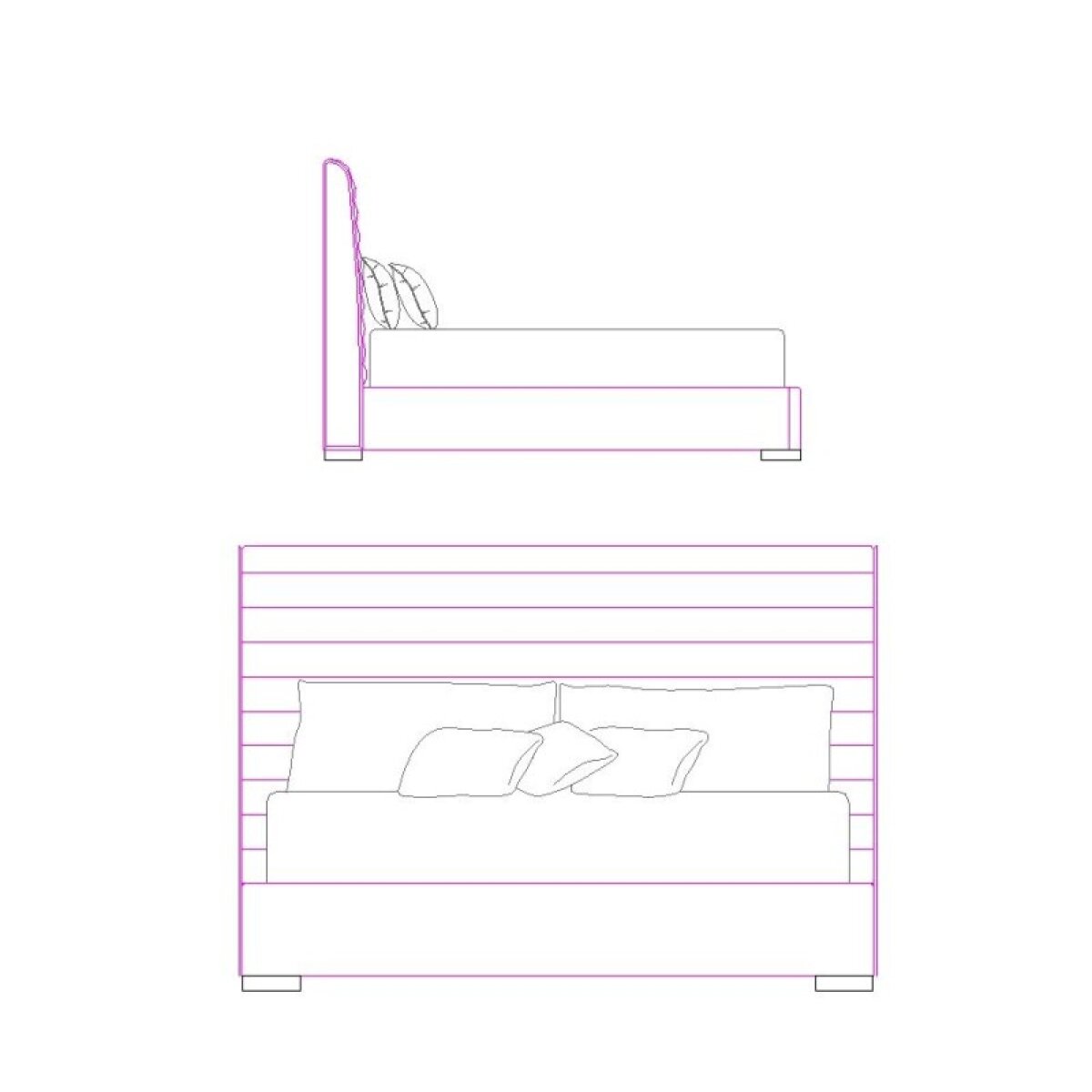 6092b6f145ae59ca6a2a1304b7e16e68 Sereno Panel Bed King Headboard - Image 1
